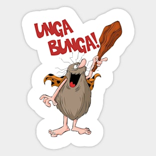 UNGA BUNGA - Captain Caveman Sticker